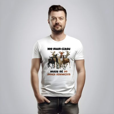Kozy – muszę iść do moich dziewczyn – koszulka z koza kozami
