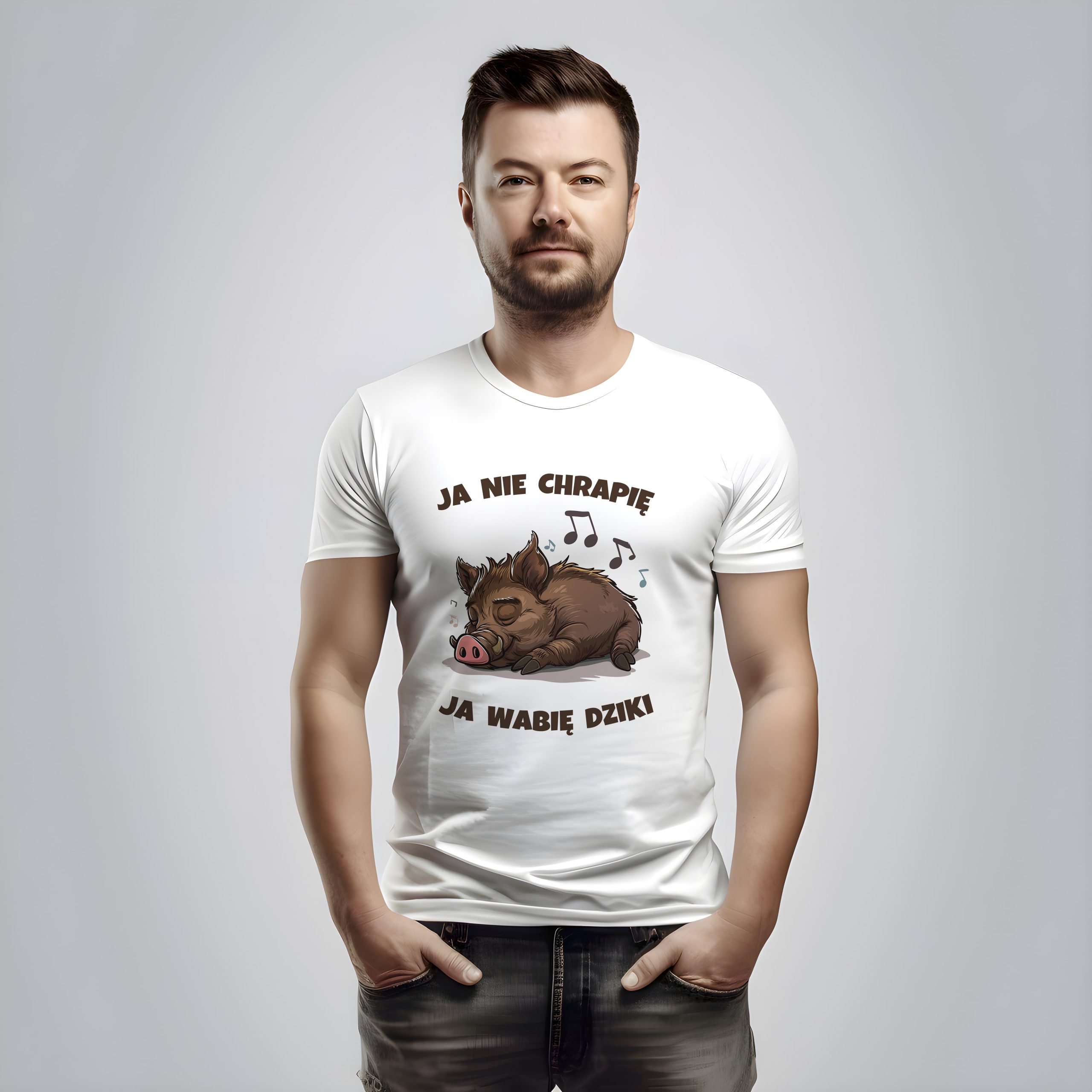 Koszulka z śmiesznym nadrukiem