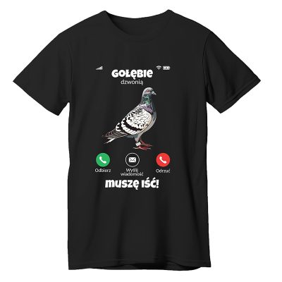 Gołębie dzwonią – koszulka z nadrukiem