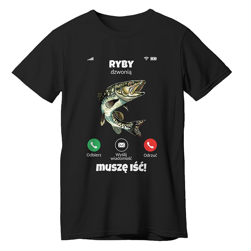 koszulka dla wędkarza
