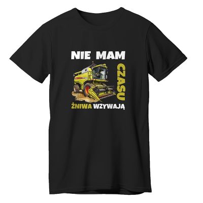 Nie mam czasu żniwa wzywają – koszulka z kombajnem kombajn