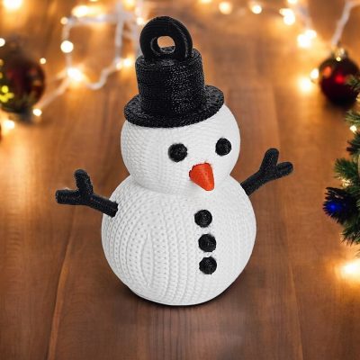 Mały bałwanek bombka na choinkę