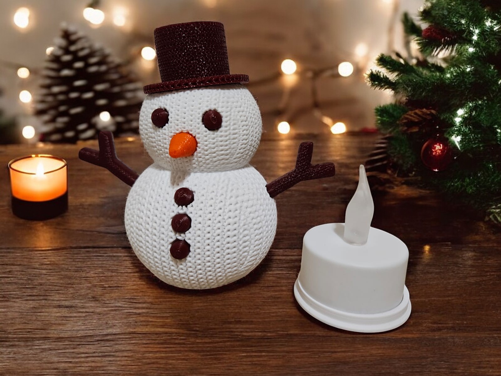 Lampka świąteczna bałwanek - obrazek 5