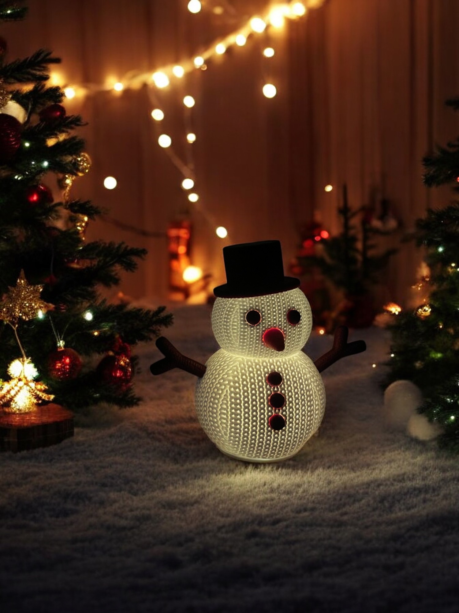 Lampka świąteczna bałwanek - obrazek 3