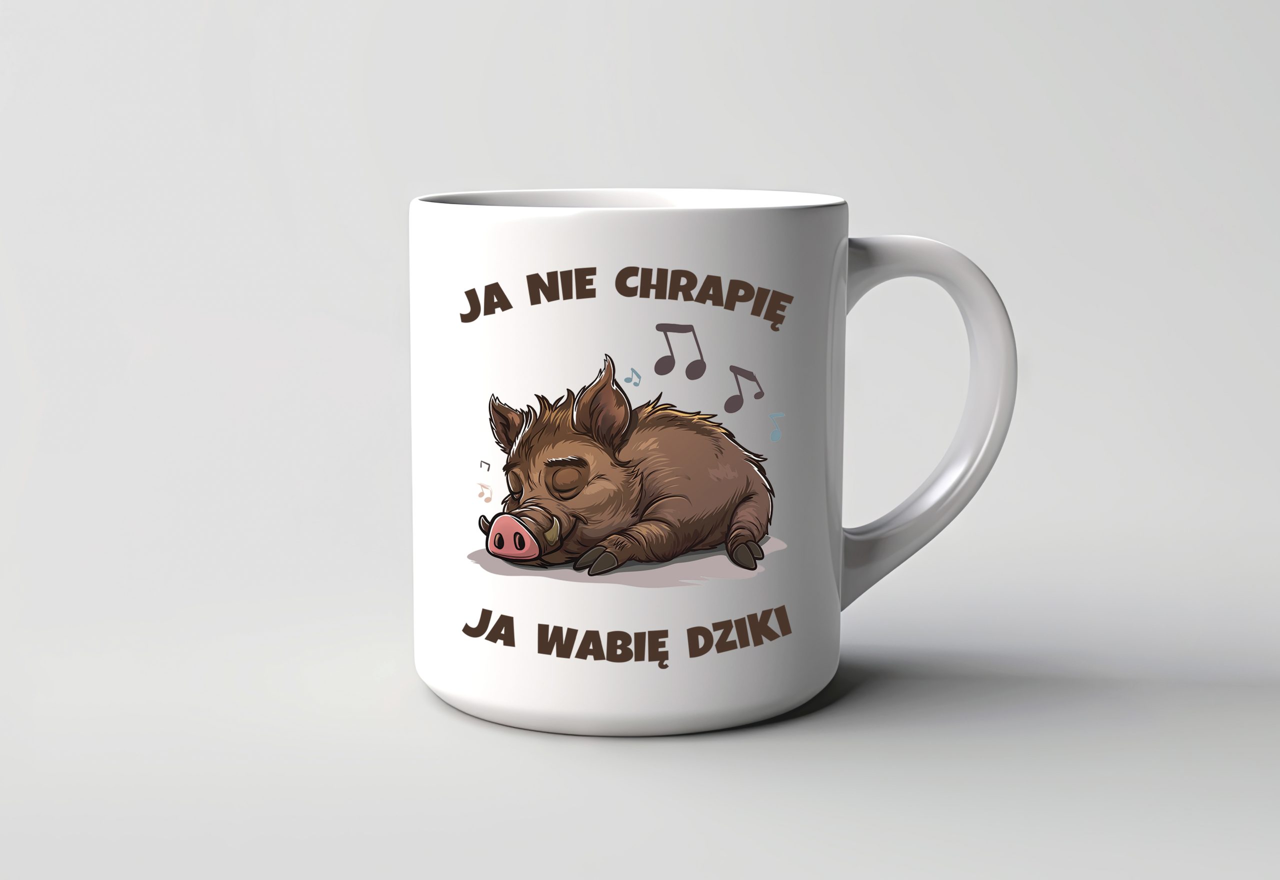 Kubek Ja nie chrapię ja wabię dziki