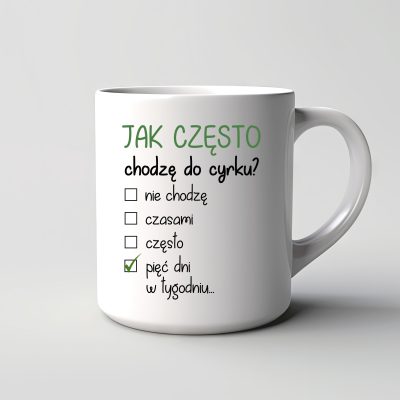 Kubek Jak często chodzisz do cyrku