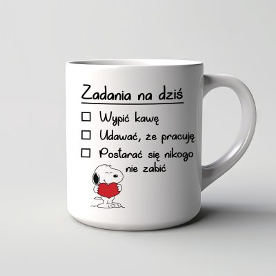 Kubek Zadania na dziś do pracy