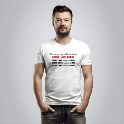 Oferujemy trzy rodzaje usług DOBRZE – TANIO – SZYBKO